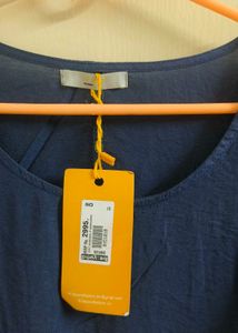 Blue Sleeveless Layered Dress