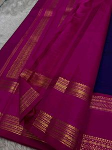 Stunning Royal Blue &amp; Pink Saree 700