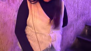 Knitted Vest with Fur Detail