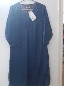 Fabindia Navy Blue Kurta