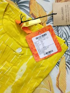 Libas- Yellow Kurta(Pure Cotton)