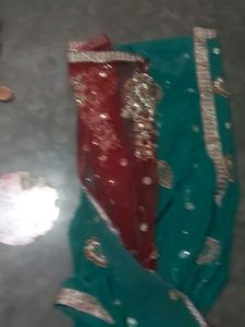 Beautiful Emerald Green Saree