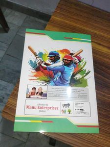 Creative A4 Notebook - Cricket Design