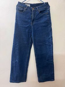 Classic High-Waisted Blue Denim Jeans