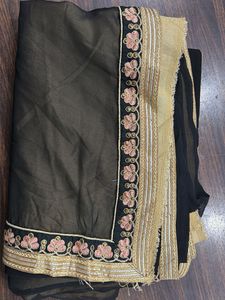 Embroidered Silk Saree