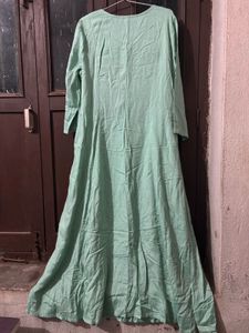 Elegant Sea Green Kurta with Embellishments