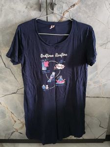 Cute Bedtime Routine Navy Blue T-Shirt