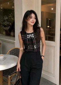 Classic Plaid Sleeveless Top