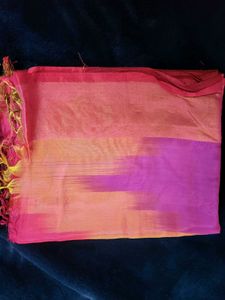 Vibrant Silk Saree with Blouse Piece