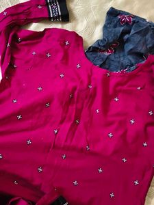 Elegant Pink Kurta with salwar