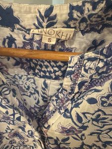 Anokhi Pure Cotton Floral Printed Kurti | Size S