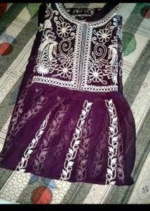 Elegant Embroidered Kurta medium size