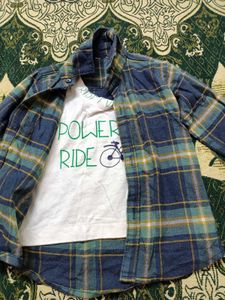 Boy's Plaid Flannel Shirt