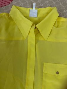 Bright Yellow Long Sleeve Shirt