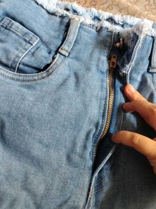 Light Wash Denim Shorts