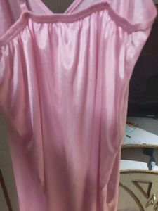 Pink Satin Slip Dress