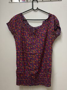 Floral Purple Top