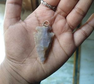Arrow Head Natural Semi Precious Stone Pendent
