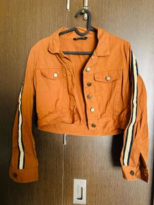Brown Crop Jacket