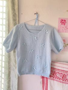 SALE:- Cute Blue Bow Sweater