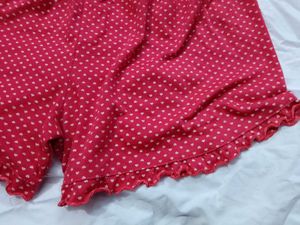 Cute Red Polka Dot Pajama Shorts