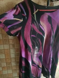 Purple Embellished Top