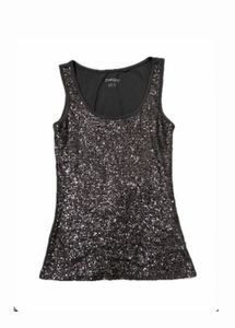 y2k Sparkly Sequin Tank Top