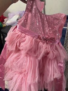 Sparkly Pink Sequin &amp; Tulle Dress
