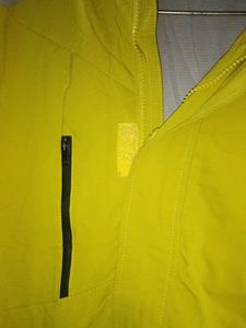 Yellow &amp; Grey Zip-Up Jacket