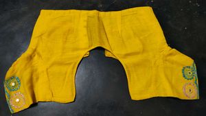 Vibrant Yellow Embellished Saree