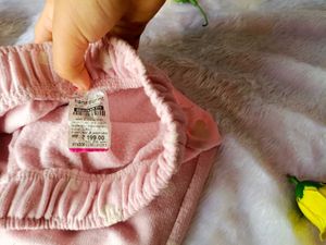 Girls Pink Heart Print Winter Pajama | Soft Fleece