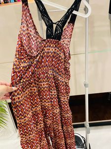 Print modern stylish  jumpsuit with belt
