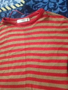 TANAKNIT Striped Crew Neck Sweater