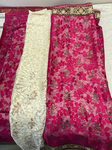 Beautiful Pink Embroidered Saree