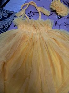 baby girl frock with Hairband