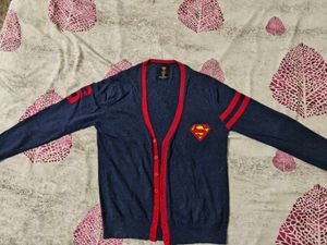 Superman Logo Men Cardigan