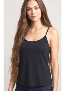 Basic Black Spaghetti Strap Tank Top /slip