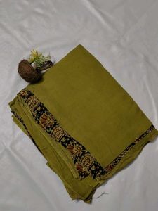 Elegant Olive Green Saree