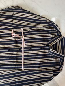 Striped Button-Up Shirt