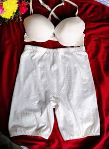 Cream Shapewear Shorts with bra 👍