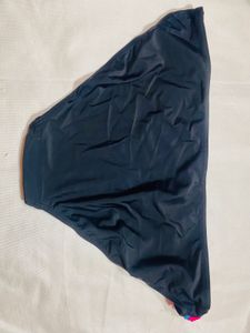 Navy Bikini Bottom with Braided Detail
