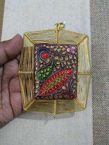 Beautiful Hand Painted Stone Pendant