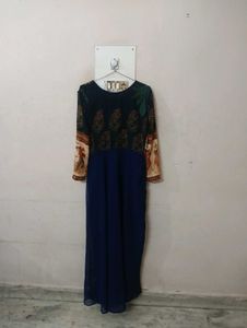Elegant Printed Ethnic Gown