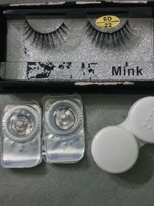 Mink Contact Lenses with Case and Victoria secret