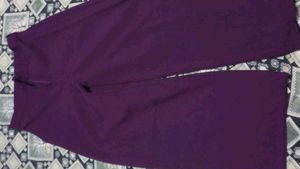 Purple Wide Leg Trousers