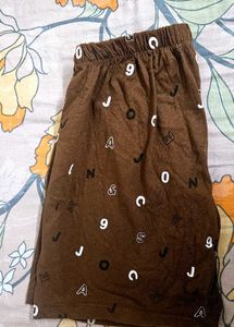 Stylish Printed Brown Shorts