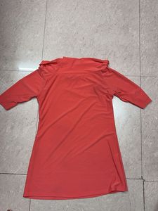 Chic Coral Off-Shoulder Top