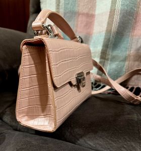 Original Harrods, Mini Brent Croc Embossed Bag