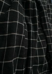 Checkered Cold Shoulder Top