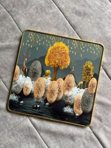 Decorative Painting with Golden Frame